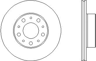 Тормозной диск HELLA 8DD 355 109-001 PRO