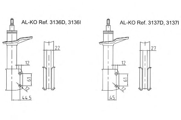 Амортизатор AL-KO 3136D