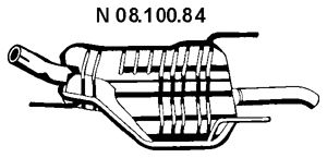 Глушитель EBERSPACHER 08.100.84