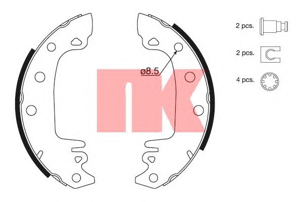 Тормозные колодки NK 2723285