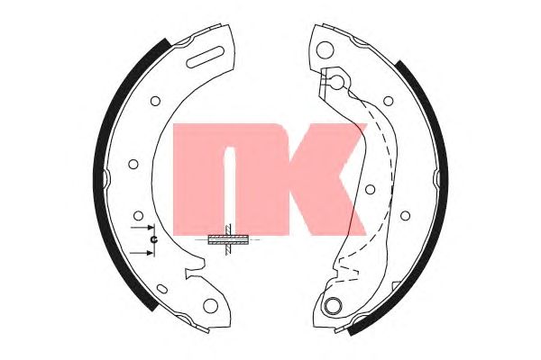 Тормозные колодки NK 2722597