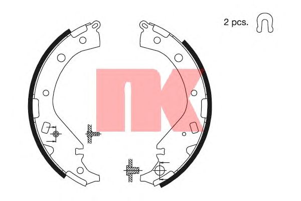 Тормозные колодки NK 2745698