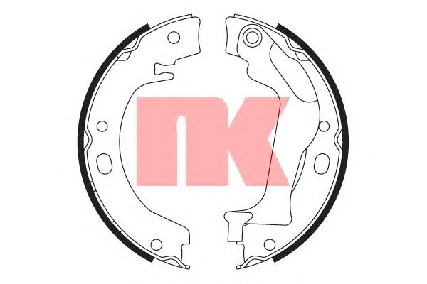 Тормозные колодки ручника NK 2745748