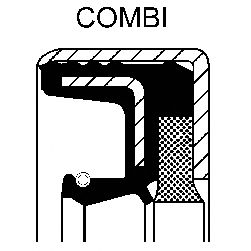 Сальник дифференциала CORTECO 12001908B