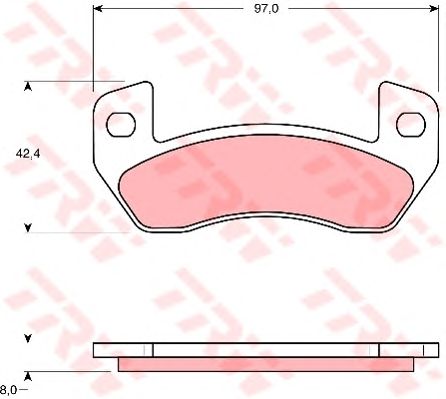Тормозные колодки TRW GDB1680
