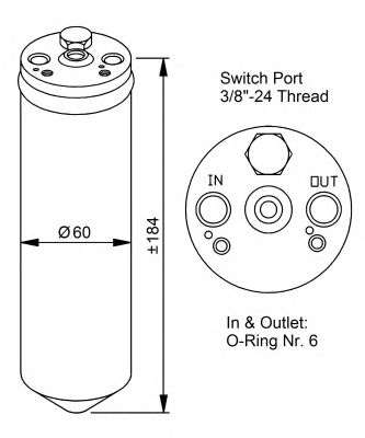 Осушитель кондиционера NRF 33028