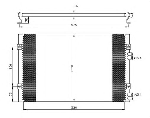 Радіатор кондиціонера NRF 35384