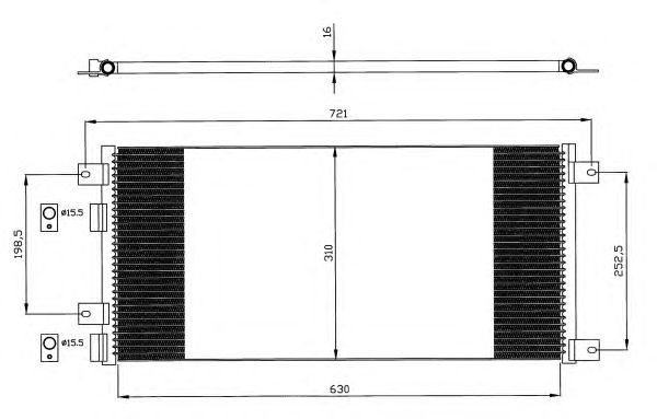 Радіатор кондиціонера NRF 35643