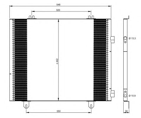 Радиатор кондиционера NRF 35747