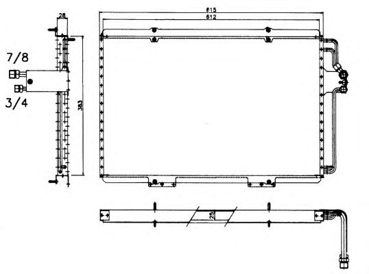 Радиатор кондиционера NRF 35815