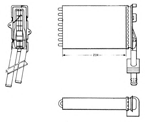 Радиатор отопителя NRF 58620