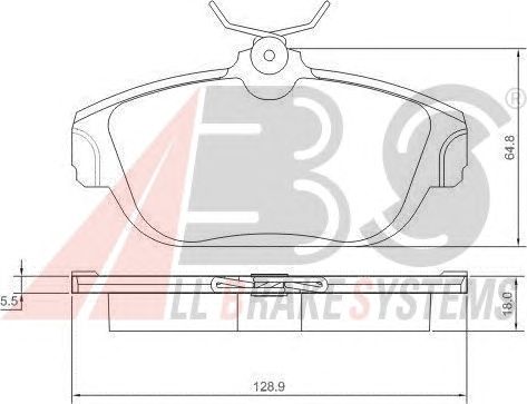 Тормозные колодки A.B.S. 36710