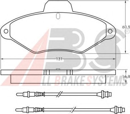 Тормозные колодки A.B.S. 36836
