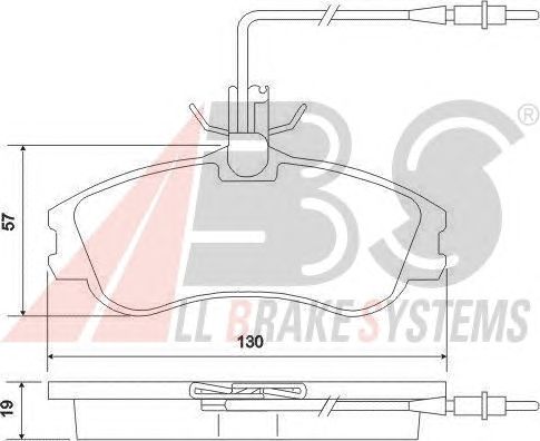 Тормозные колодки A.B.S. 37016