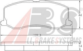 Тормозные колодки A.B.S. 37017