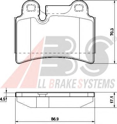 Тормозные колодки A.B.S. 37575