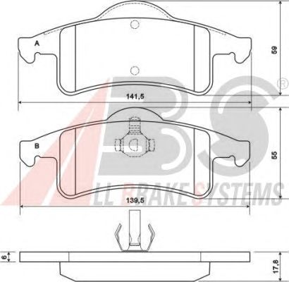 Тормозные колодки A.B.S. 38791