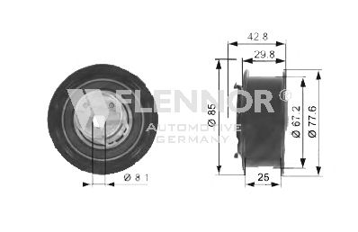 Натяжной ролик ремня ГРМ FLENNOR FS00029