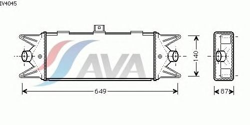 Интеркулер AVA QUALITY COOLING IV4045