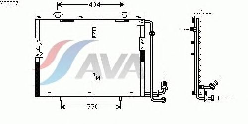 Радиатор кондиционера AVA QUALITY COOLING MS5207