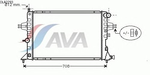 Радиатор, охлаждение двигателя AVA QUALITY COOLING OLA2293
