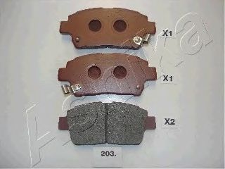 Тормозные колодки ASHIKA 50-02-203