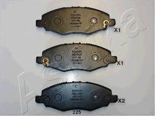 Тормозные колодки ASHIKA 50-02-225