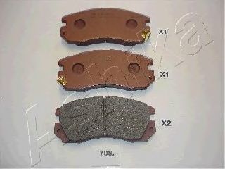 Тормозные колодки ASHIKA 50-07-708