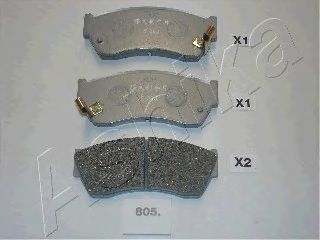 Тормозные колодки ASHIKA 50-08-805