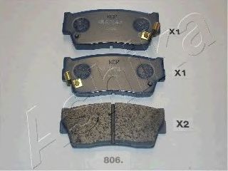 Тормозные колодки ASHIKA 50-08-806