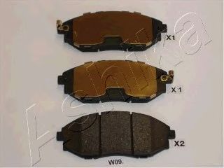 Тормозные колодки ASHIKA 50-0W-W09