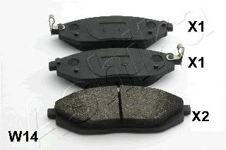 Тормозные колодки ASHIKA 50-0W-W14