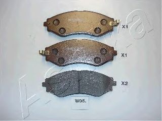 Тормозные колодки ASHIKA 50-W0-005