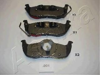 Тормозные колодки ASHIKA 51-00-001