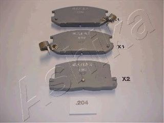 Гальмівні колодки ASHIKA 51-02-204