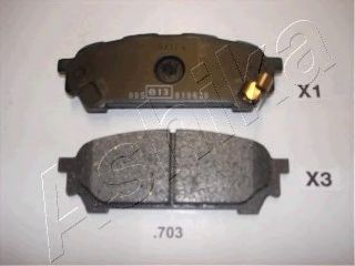 Гальмівні колодки ASHIKA 51-07-703