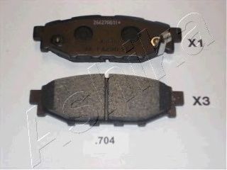 Тормозные колодки ASHIKA 51-07-704