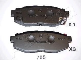 Тормозные колодки ASHIKA 51-07-705