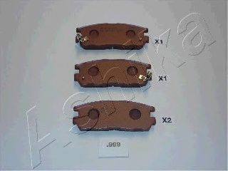 Тормозные колодки ASHIKA 51-09-999