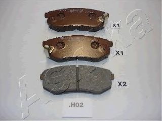 Гальмівні колодки ASHIKA 51-0H-H02