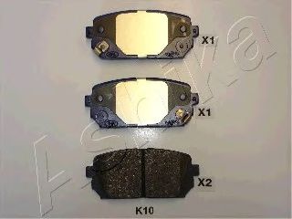 Тормозные колодки ASHIKA 51-0K-K10