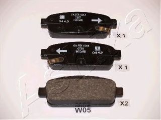 Тормозные колодки ASHIKA 51-0W-W05
