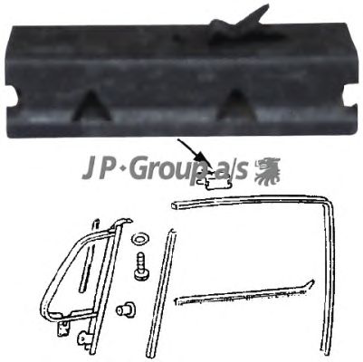 Пружинный зажим, монтаж стекол JP GROUP 8186050100