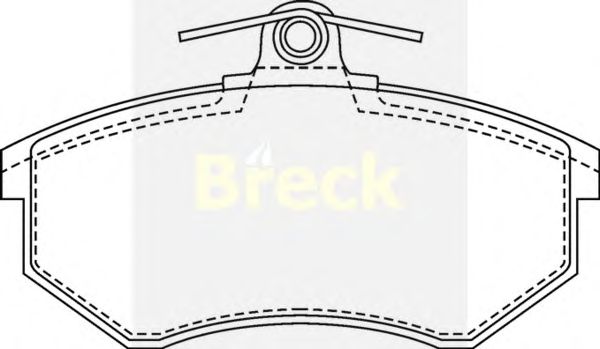Тормозные колодки BRECK 20669 00 701 00