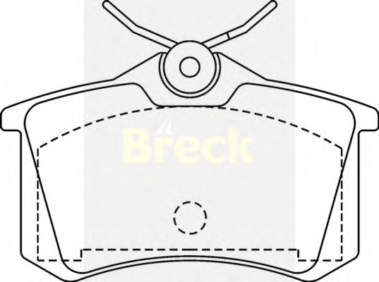 Тормозные колодки BRECK 20961 00 704 00