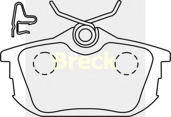 Тормозные колодки BRECK 21861 10 704 10
