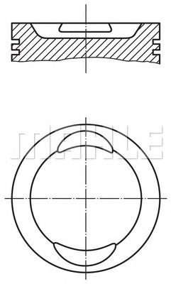Поршень MAHLE ORIGINAL 009 41 00