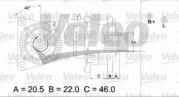Генератор VALEO 437139