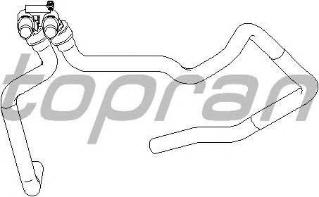 Шланг радиатора TOPRAN 722 936