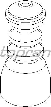 Отбойник амортизатора TOPRAN 107 647